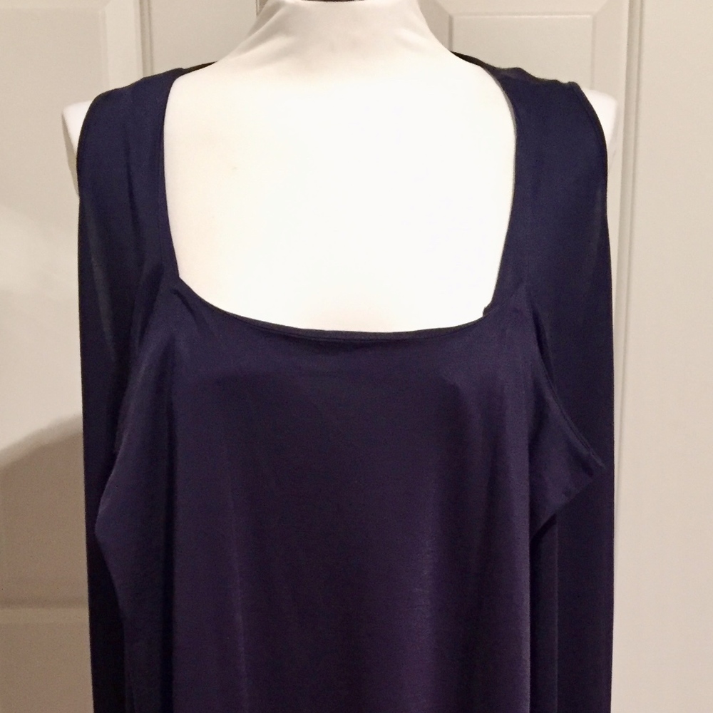 Jil Sander Convertible Neckline Navy Dress - Picture 4 of 8